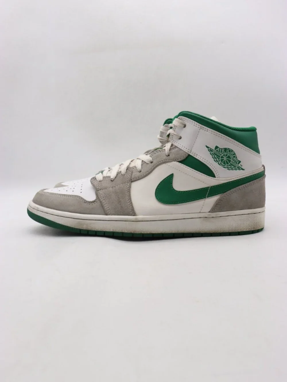 Nike Air Jordan 1 Mid SE  Men’s Size 12 Gray Pine Green Sneakers DC7294-103